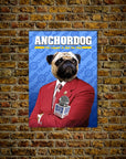 'Anchordog' Personalized Pet Poster