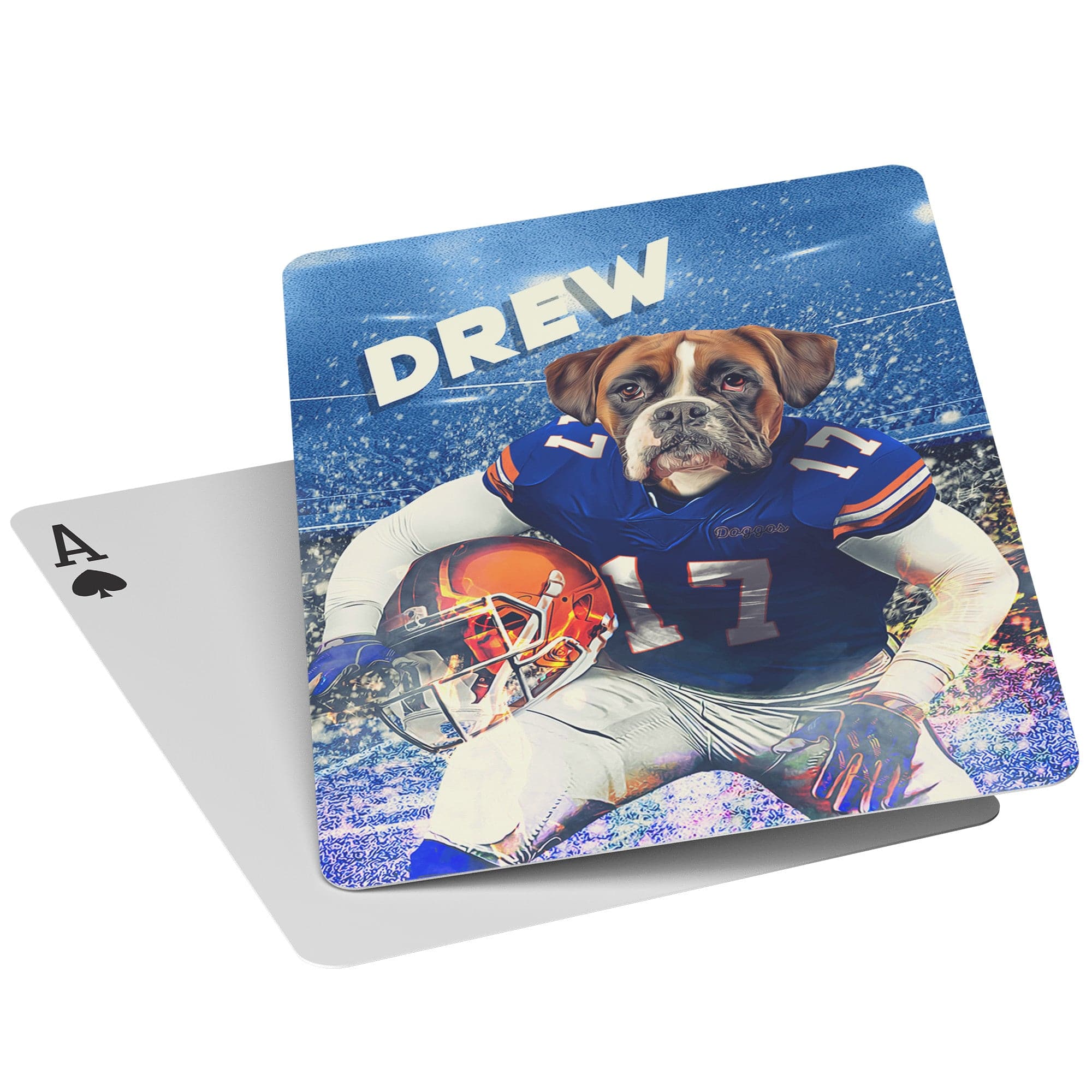 &#39;Florida Doggos College Football&#39; Personalized Pet Playing Cards