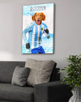 'Argentina Doggos Soccer' Personalized Pet Canvas