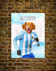 'Argentina Doggos Soccer' Personalized Pet Poster
