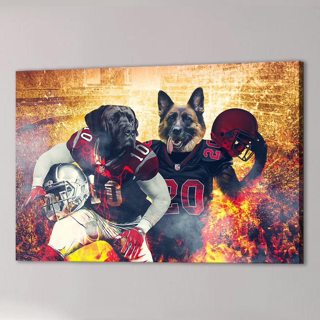 &#39;Arizona Doggos&#39; Personalized 2 Pet Canvas