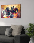 'Arizona Doggos' Personalized 2 Pet Canvas