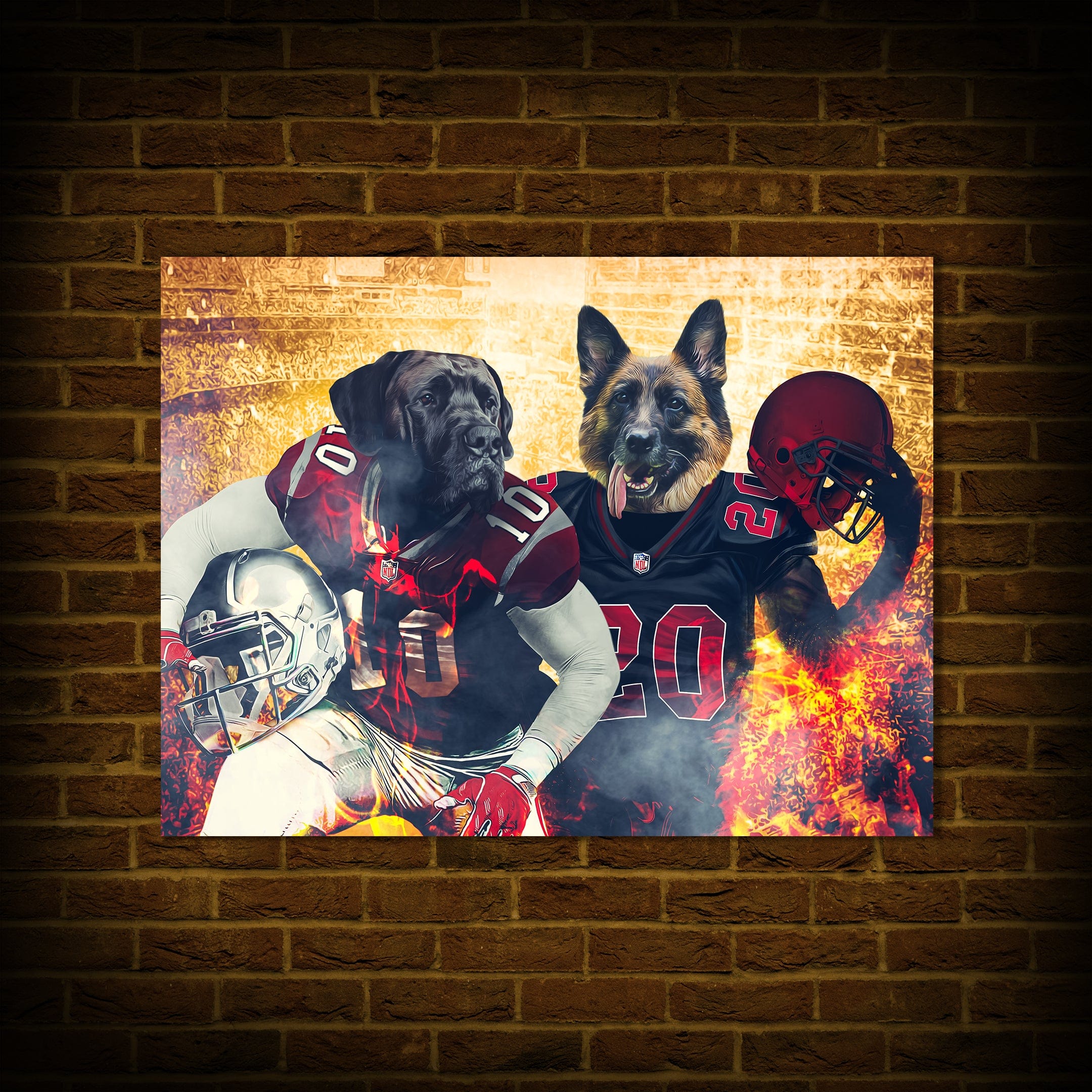 &#39;Arizona Doggos&#39; Personalized 2 Pet Poster