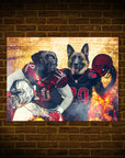 'Arizona Doggos' Personalized 2 Pet Poster