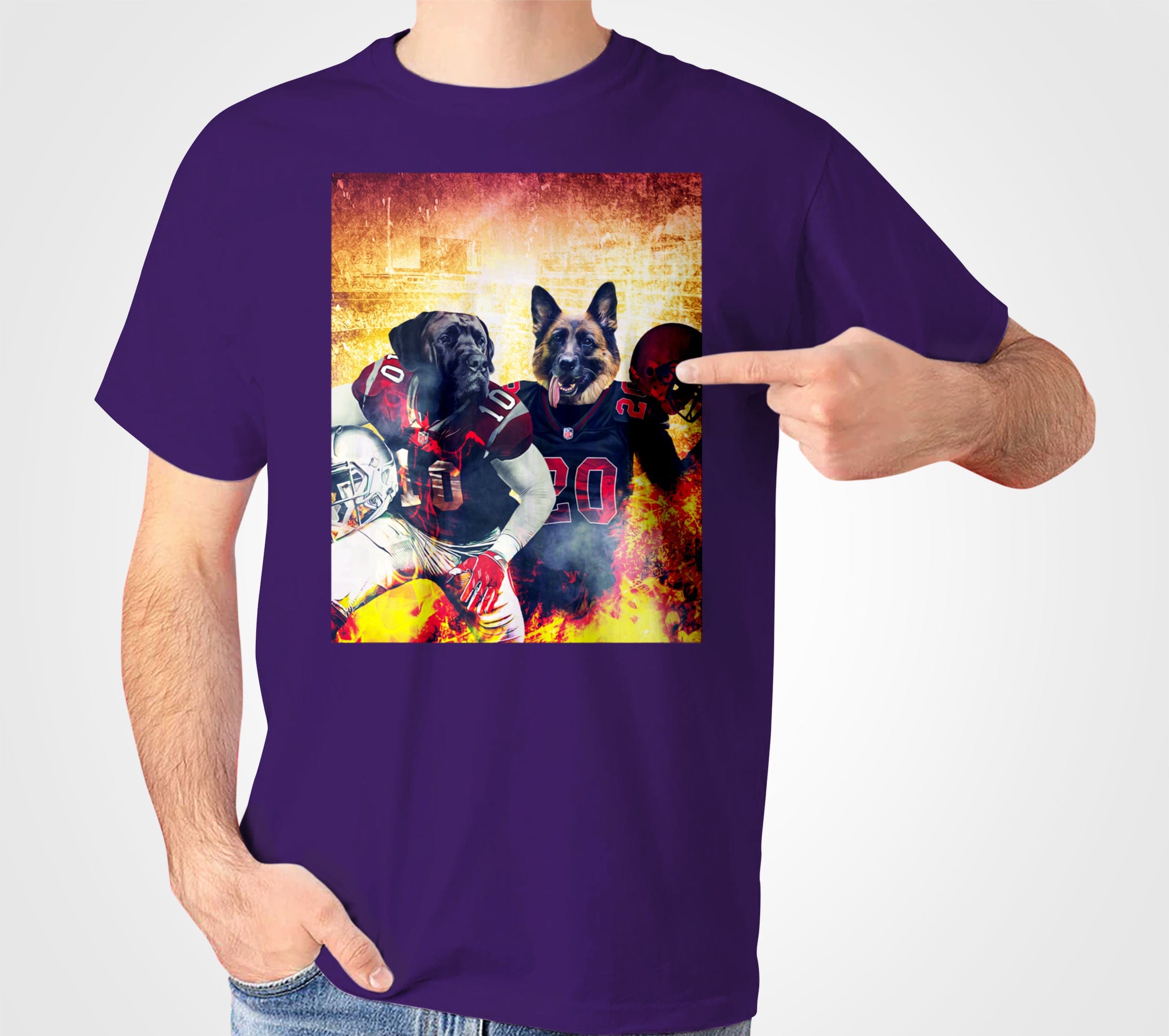 &#39;Arizona Doggos&#39; Personalized 2 Pet T-Shirt