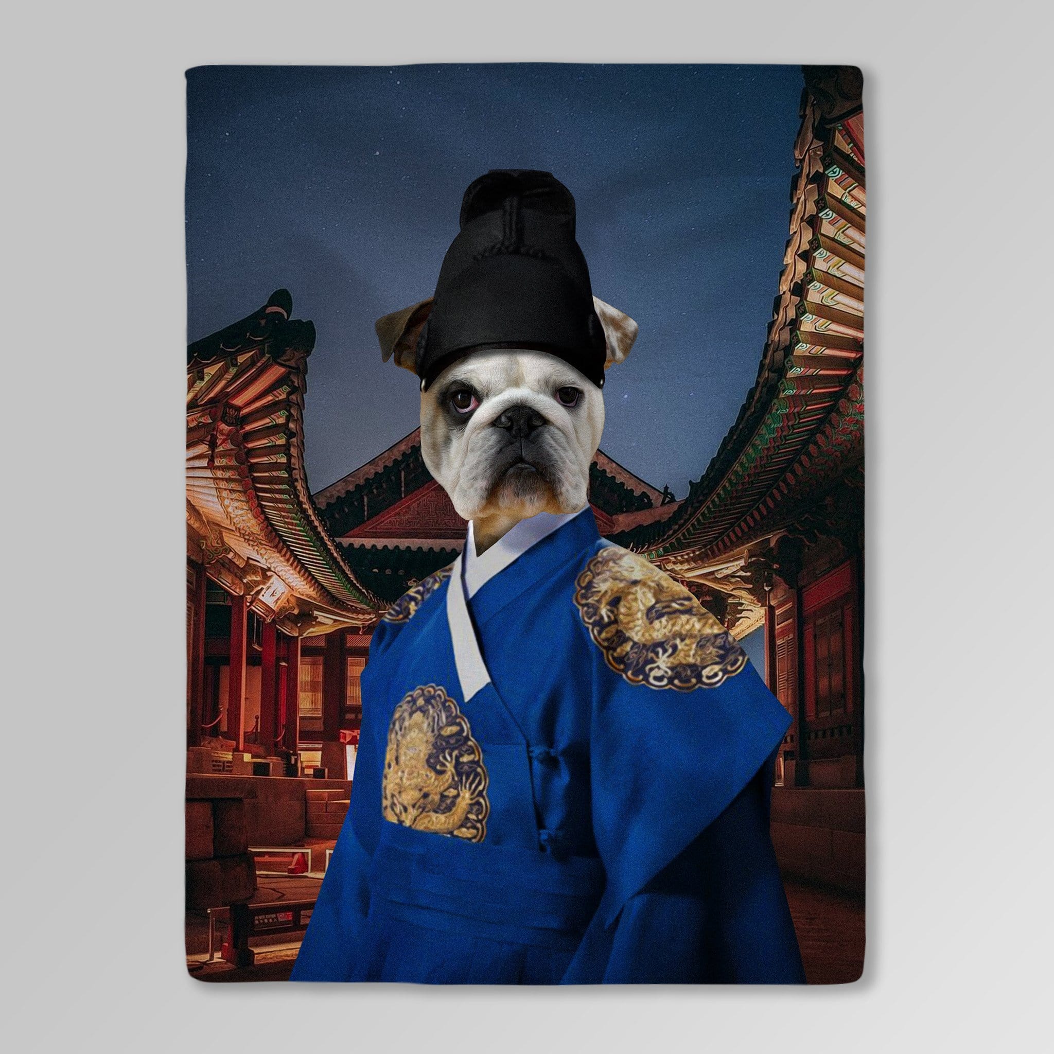 &#39;The Asian Emperor&#39; Personalized Pet Blanket