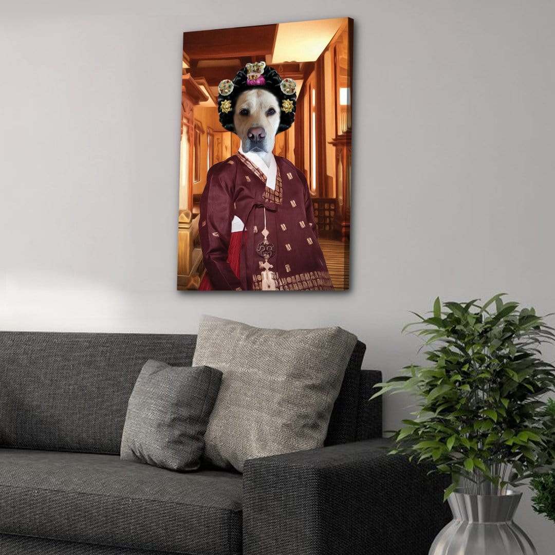&#39;The Asian Empress&#39; Personalized Pet Canvas