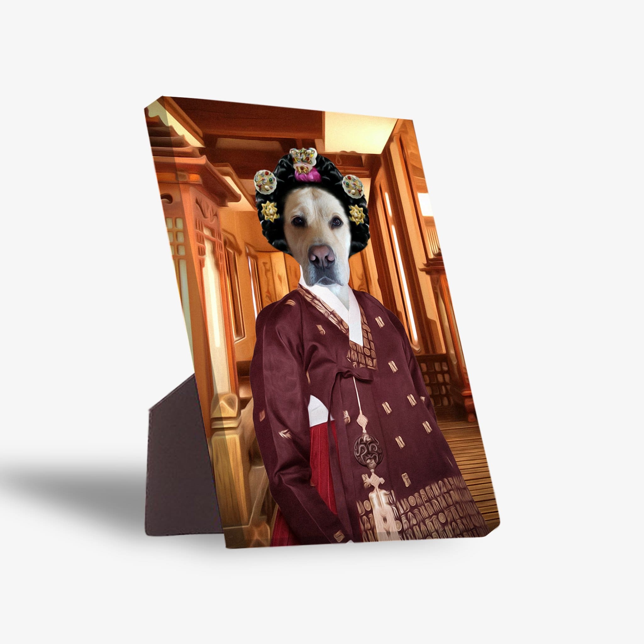 &#39;The Asian Empress&#39; Personalized Pet Standing Canvas