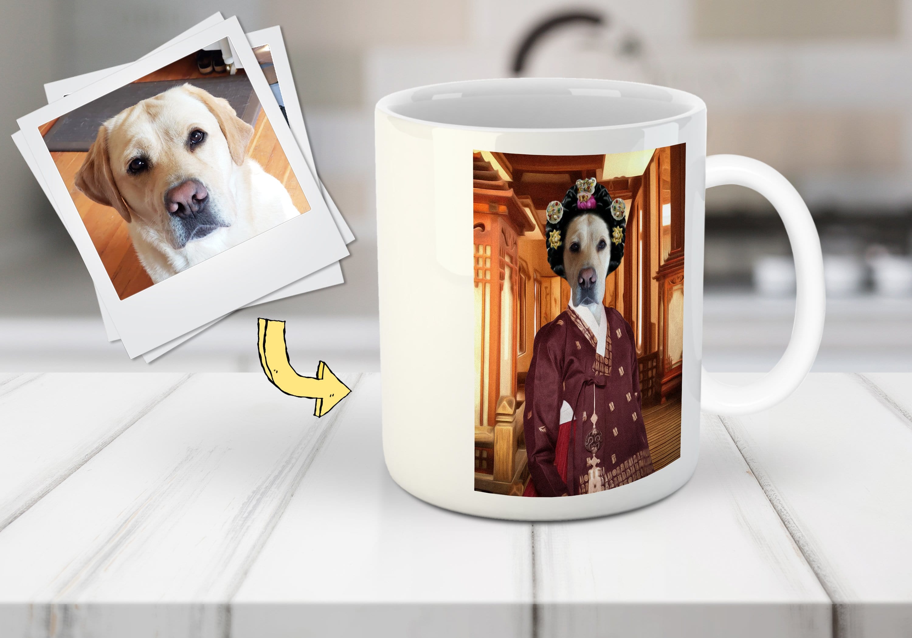 &#39;The Asian Empress&#39; Personalized Pet Mug