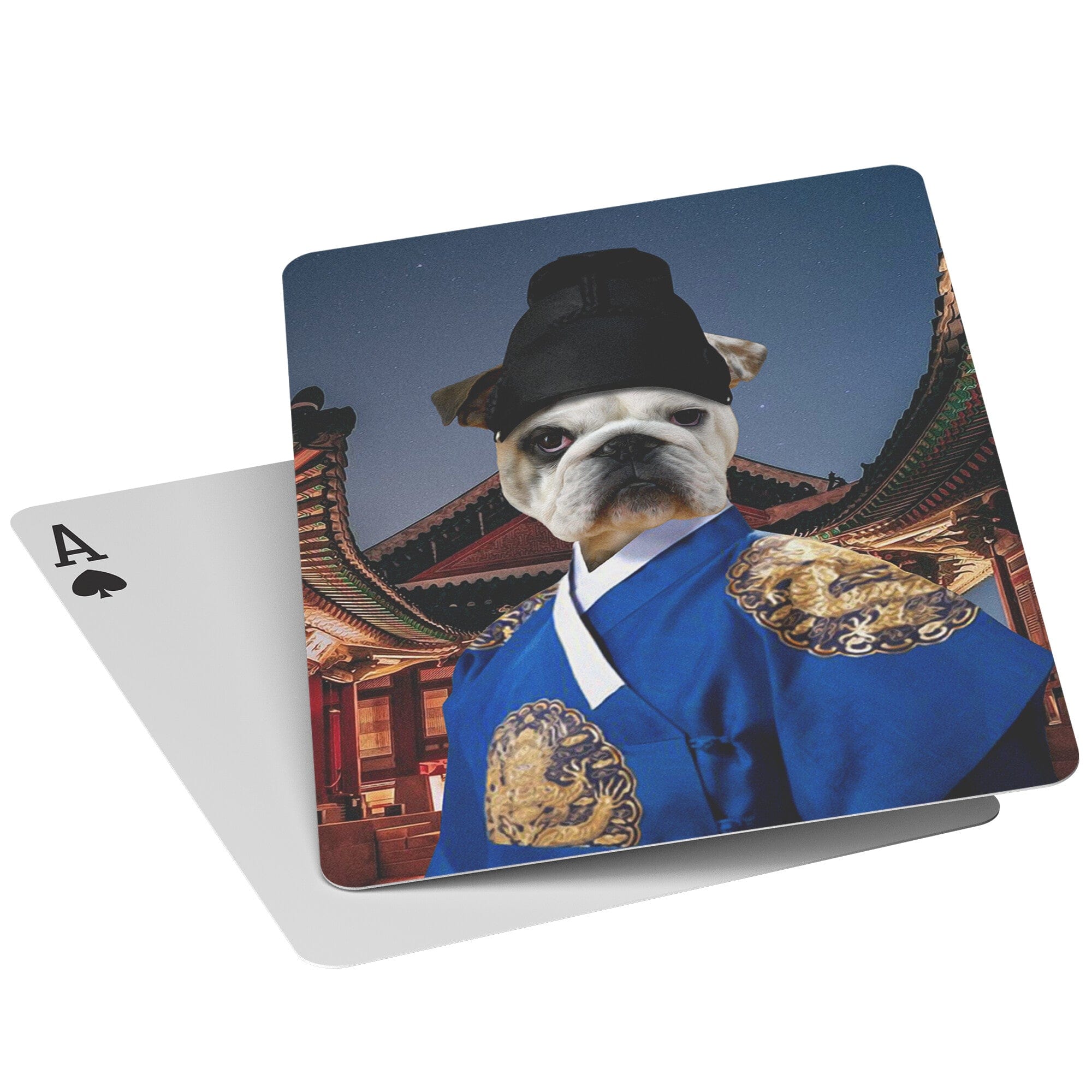 &#39;The Asian Emperor&#39; Personalized Pet Playing Cards