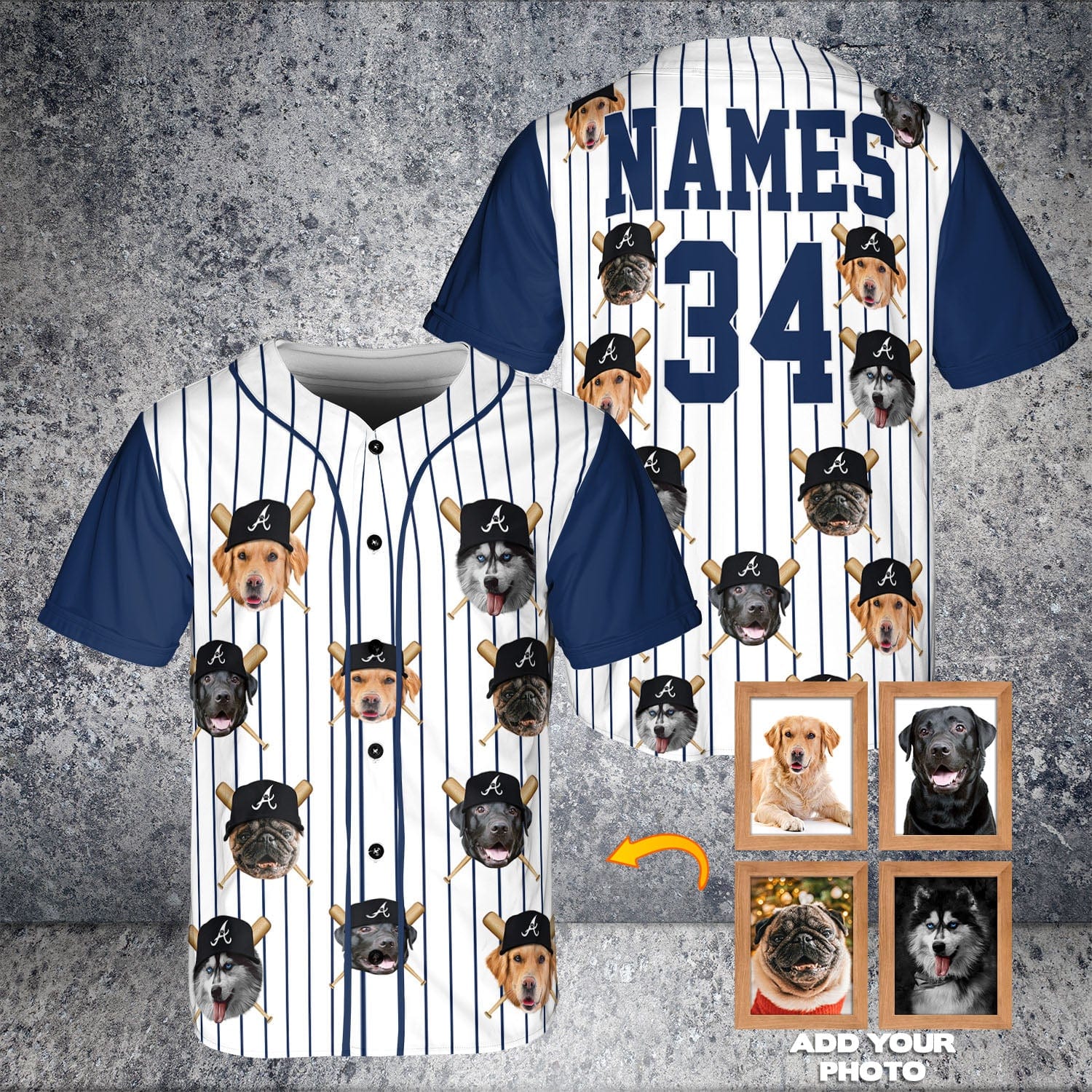 Camiseta de béisbol personalizada de Atlanta Doggos