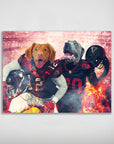 Póster Personalizado para 2 mascotas 'Atlanta Doggos'