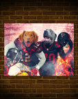 'Atlanta Doggos' Personalized 2 Pet Poster