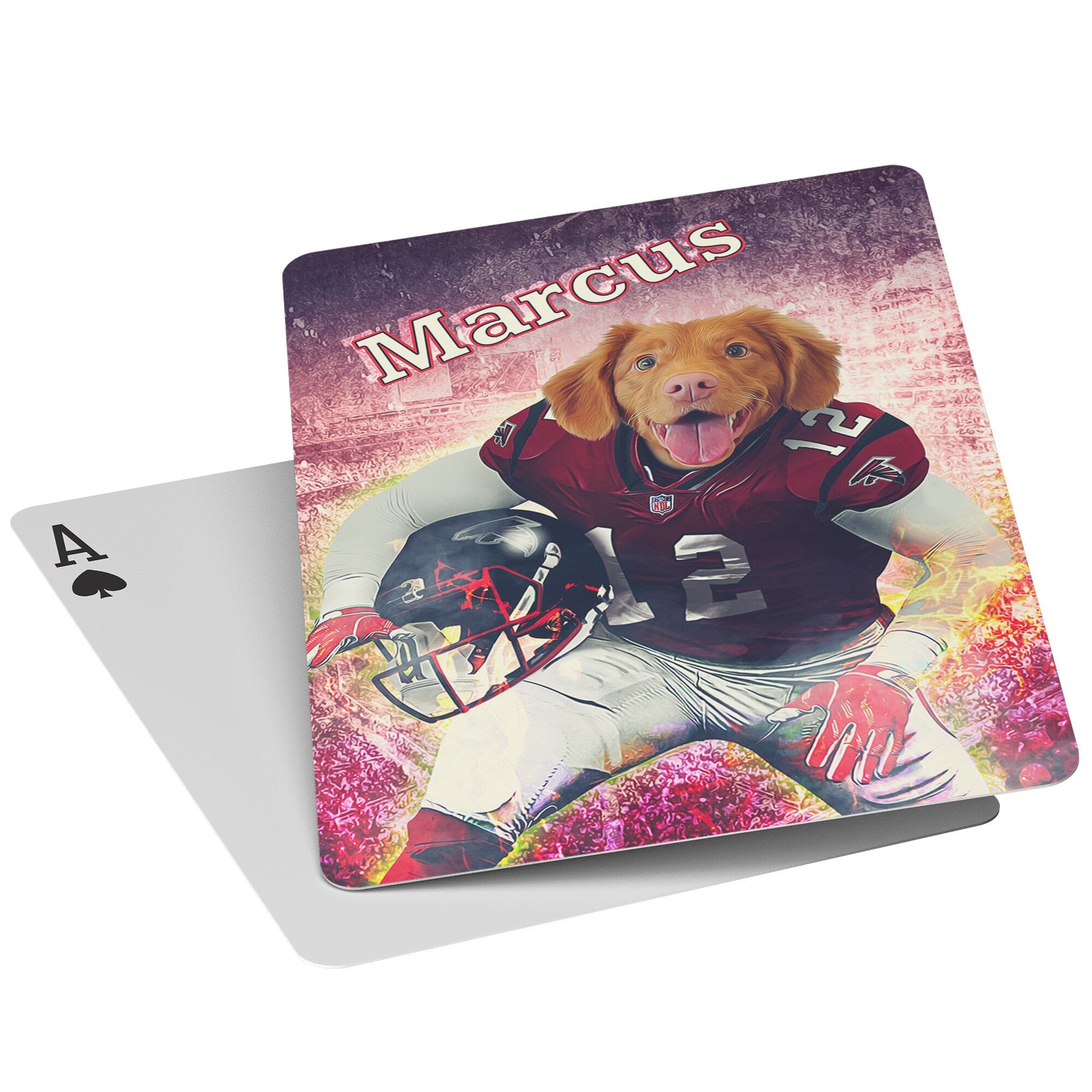 &#39;Atlanta Doggos&#39; Personalized Pet Playing Cards