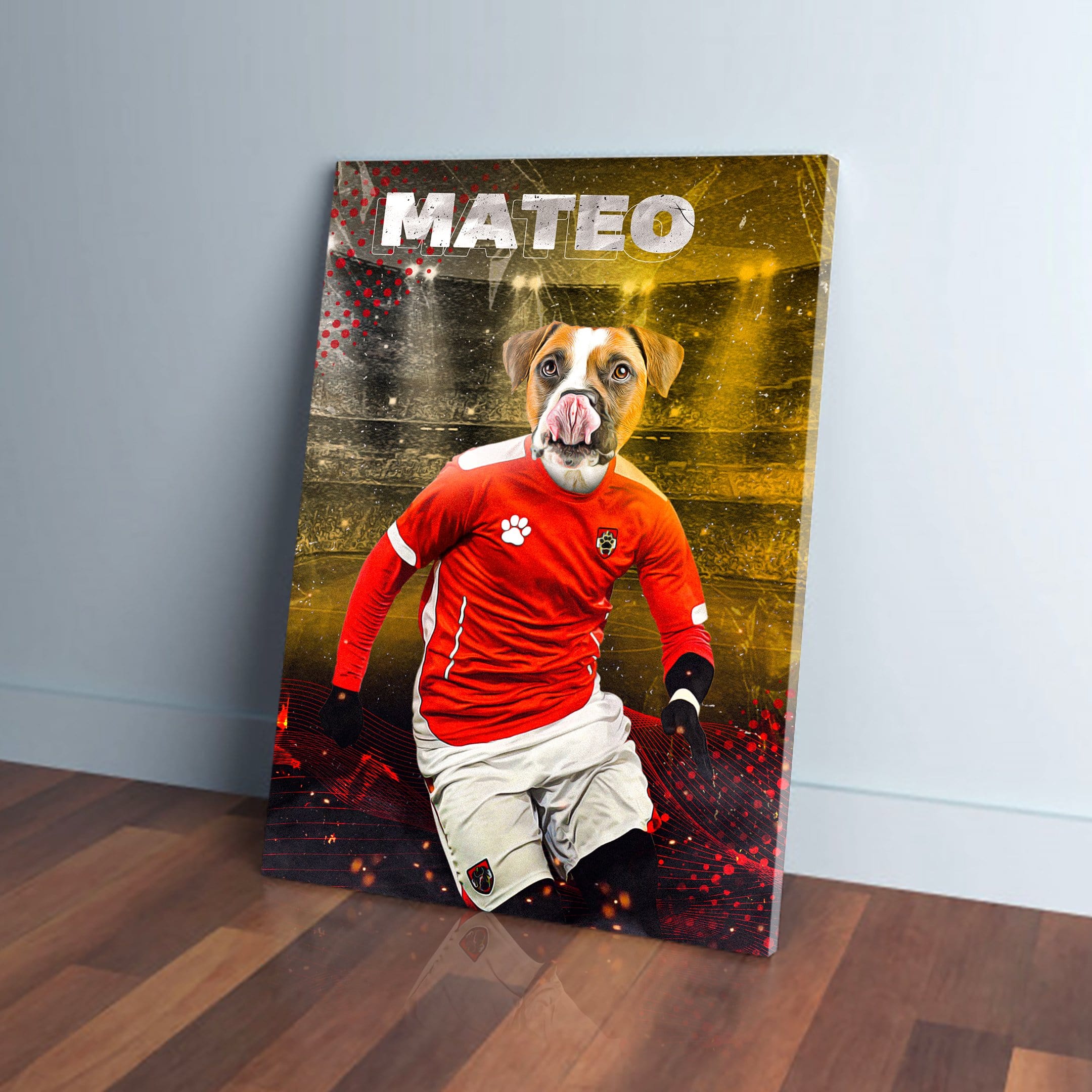 Austria Doggos Soccer Personalized Pet Canvas