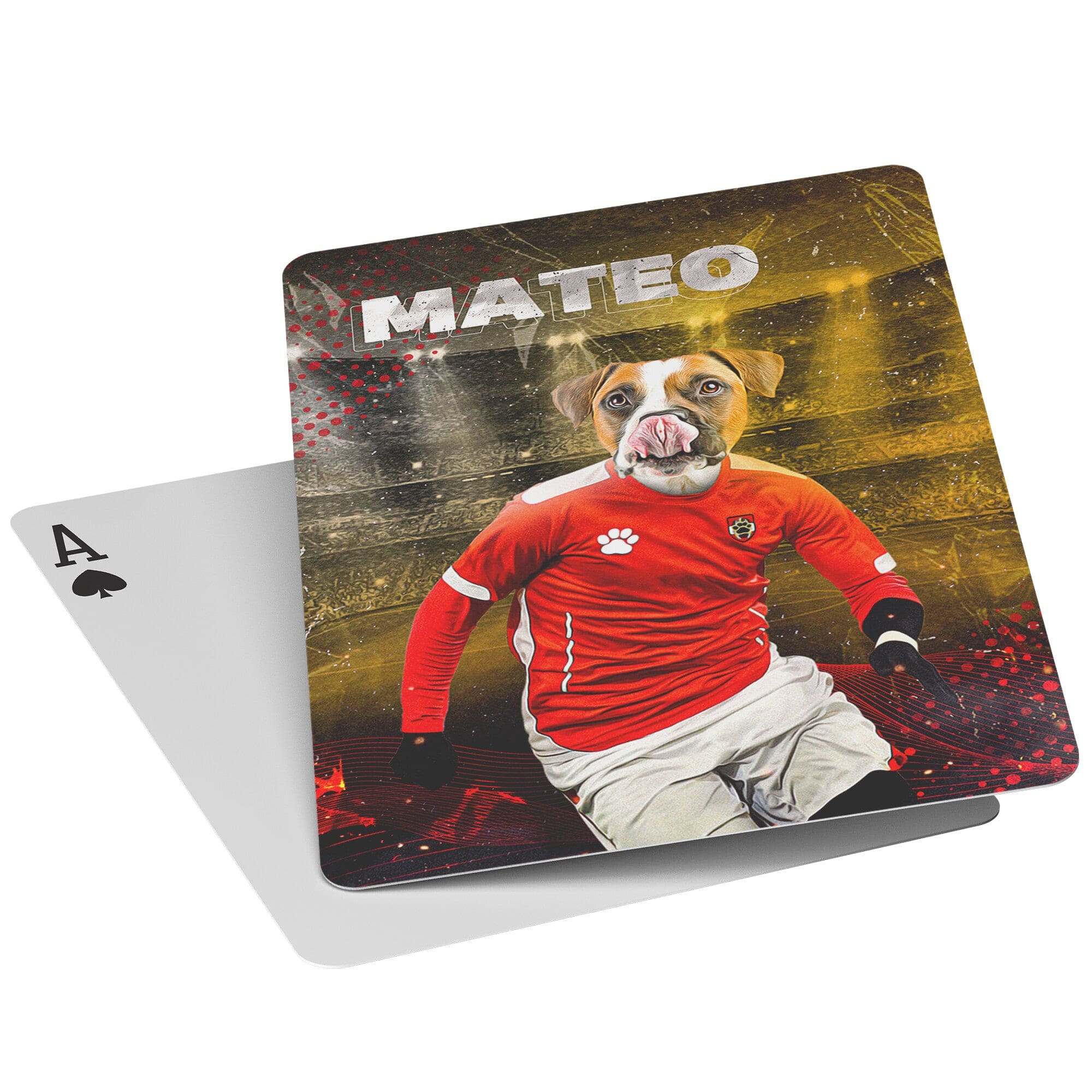 &#39;Austria Doggos Soccer&#39; Personalized Pet Playing Cards