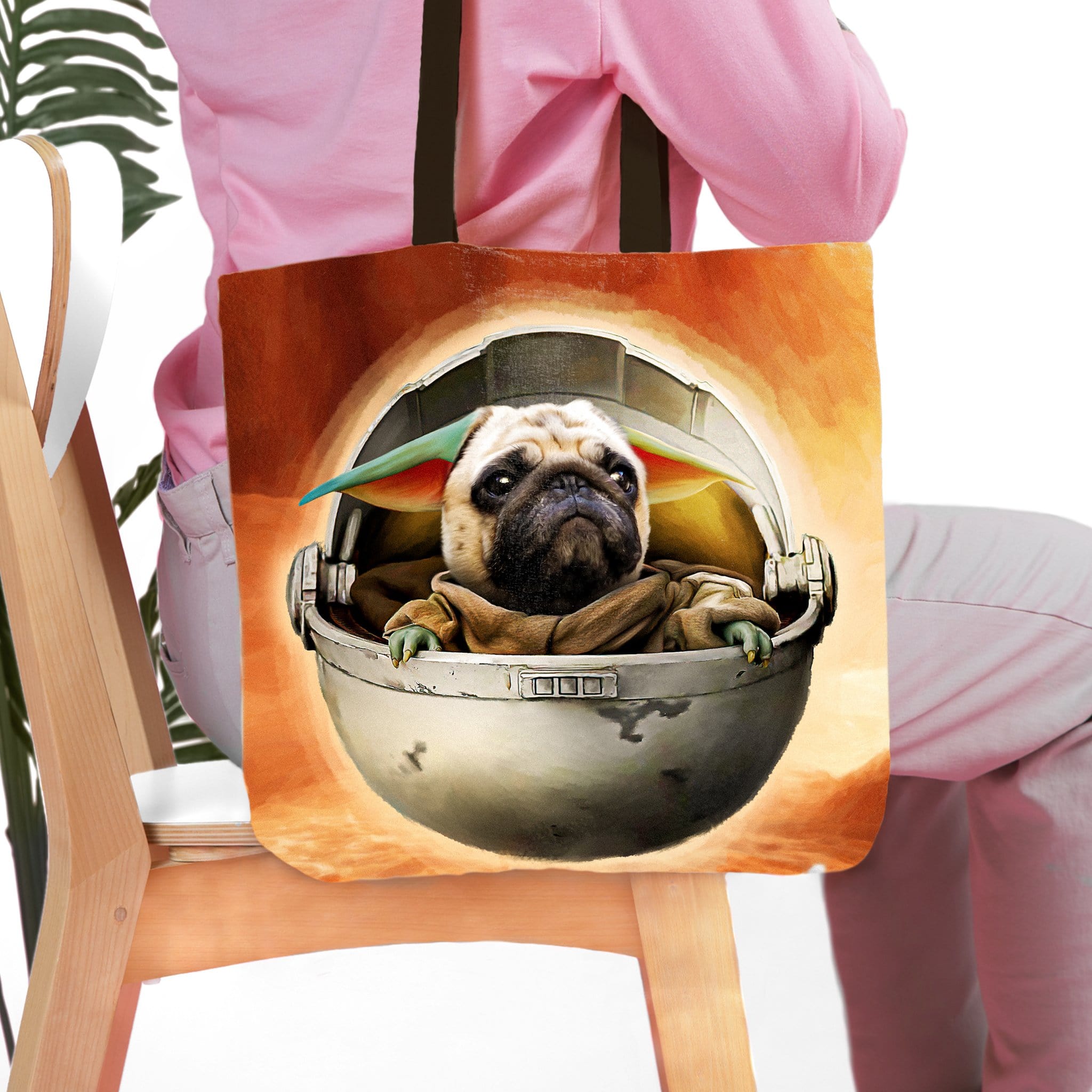 &#39;Baby Yodogg&#39; Personalized Tote Bag