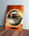 'Baby Yodogg' Personalized Pet Canvas