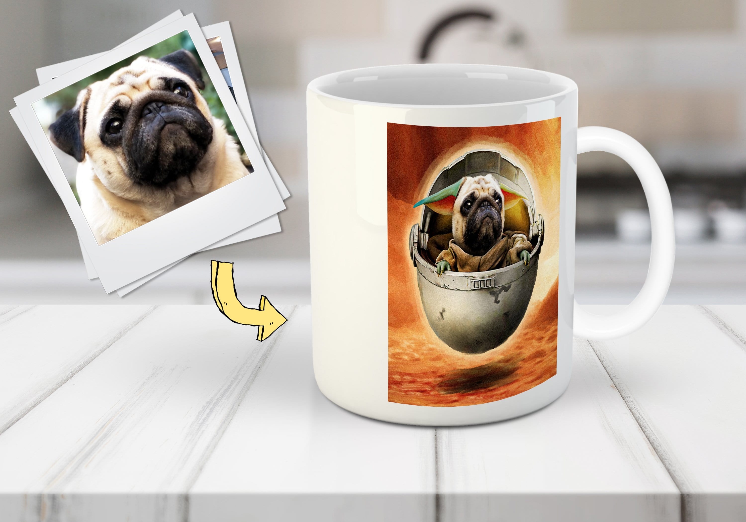 &#39;Baby Yodogg&#39; Custom Pet Mug