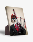 'The Bagpiper' Personalized Pet Standing Canvas