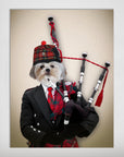 'The Bagpiper' Personalized Pet Poster