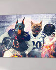 'Baltimore Doggos' Personalized 2 Pet Canvas