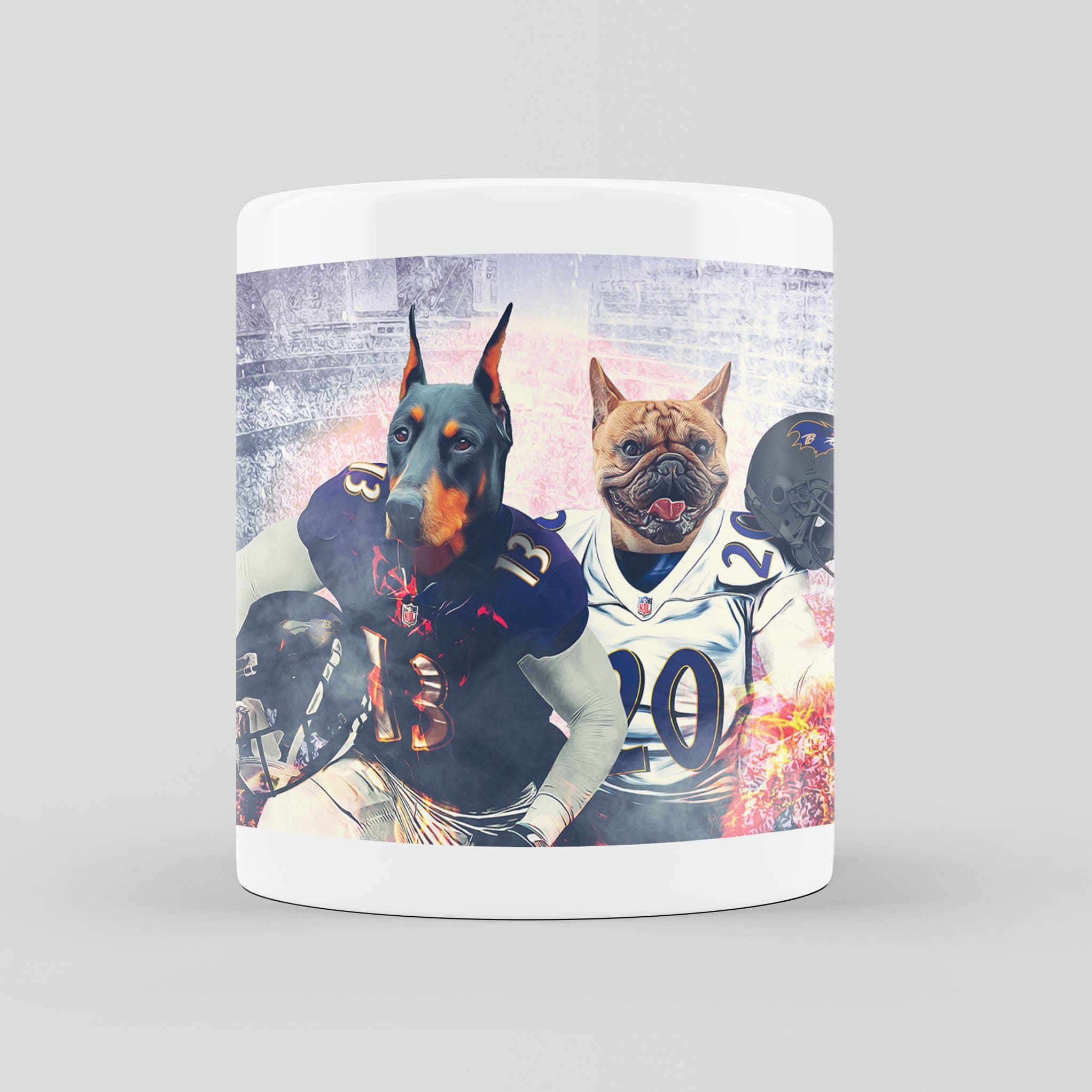 &#39;Baltimore Doggos&#39; Personalized 2 Pet Mug