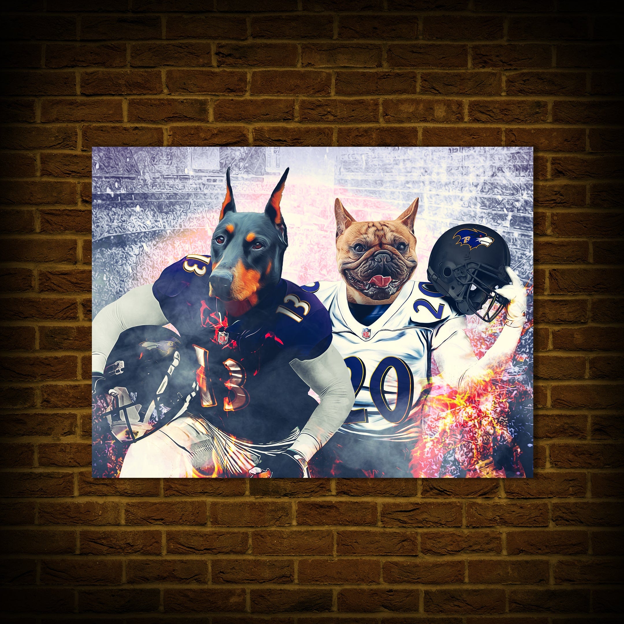 &#39;Baltimore Doggos&#39; Personalized 2 Pet Poster