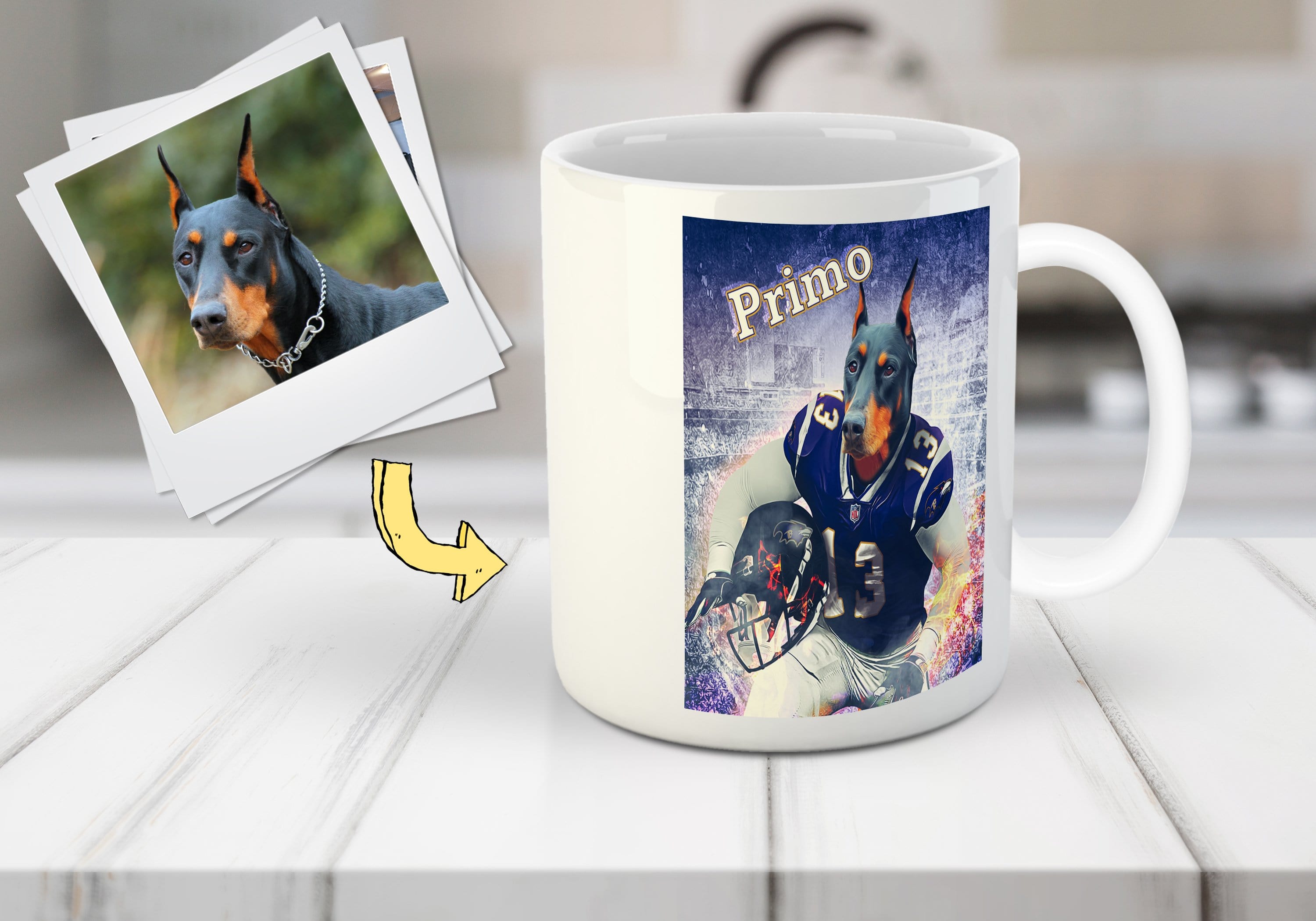 &#39;Baltimore Doggos&#39; Personalized Pet Mug