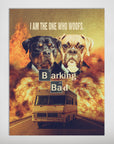 'Barking Bad' Personalized 2 Pet Poster
