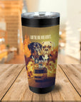 Vaso personalizado para 2 mascotas 'Barking Bad'