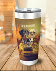 Vaso personalizado para 2 mascotas 'Barking Bad'