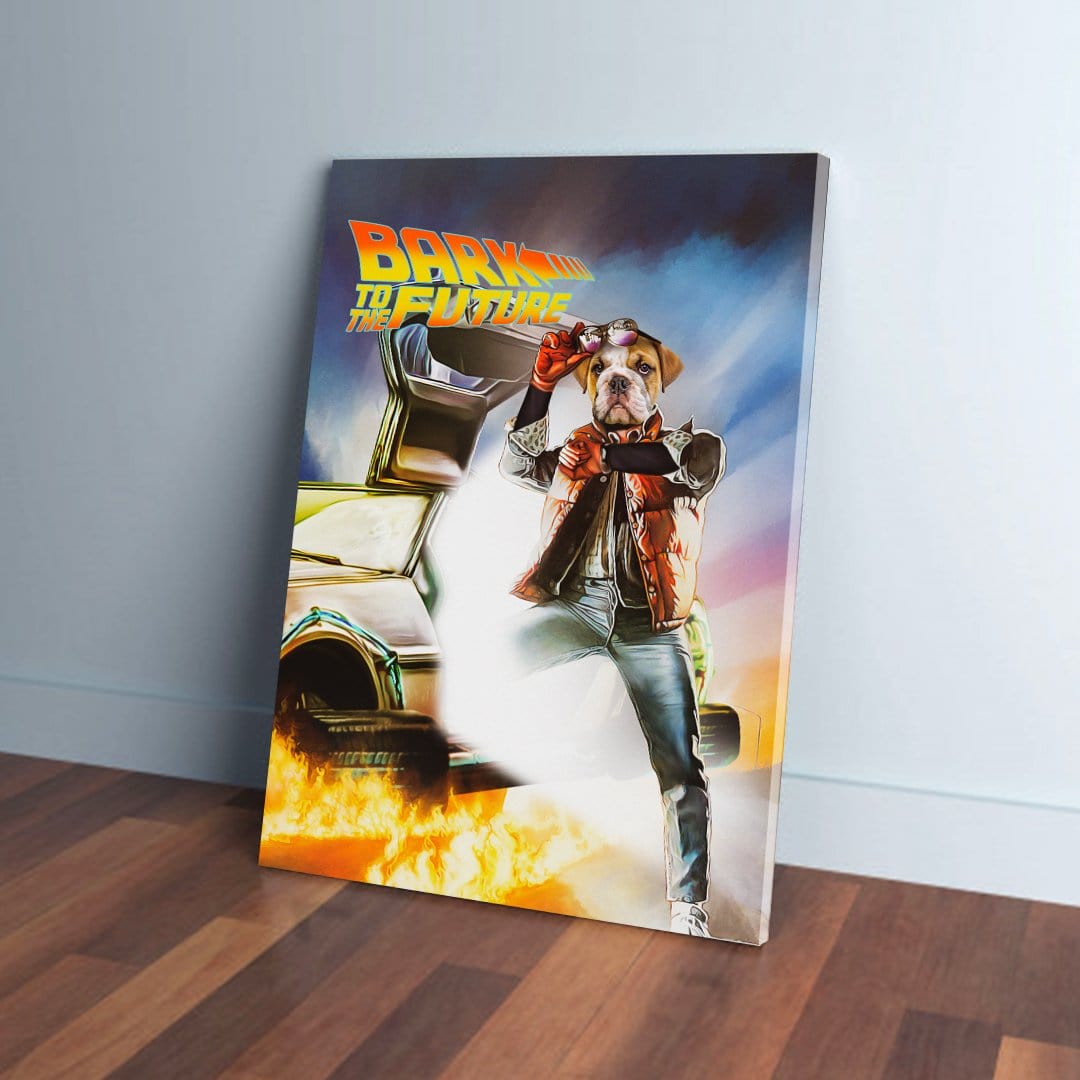 &#39;Bark to the Future&#39; Personalized Pet Canvas