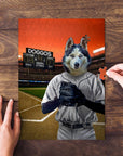 'The Baseball Player' Personalized Pet Puzzle