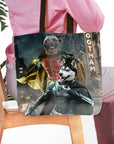'Bat Dog & Robpaw' Personalized 2 Pet Tote Bag