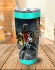 Vaso personalizado para 2 mascotas 'Bat Dog &amp; Robpaw'