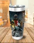 Vaso personalizado para 2 mascotas 'Bat Dog &amp; Robpaw'