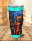Vaso personalizado para 2 mascotas 'Batdog &amp; Flash Doggo'