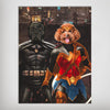 Load image into Gallery viewer, &#39;Batdog &amp; Wonder Doggette&#39; Personalized 2 Pet Poster