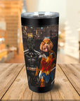 'Batdog & Wonder Doggette' Personalized 2 Pet Tumbler