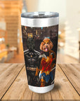 'Batdog & Wonder Doggette' Personalized 2 Pet Tumbler