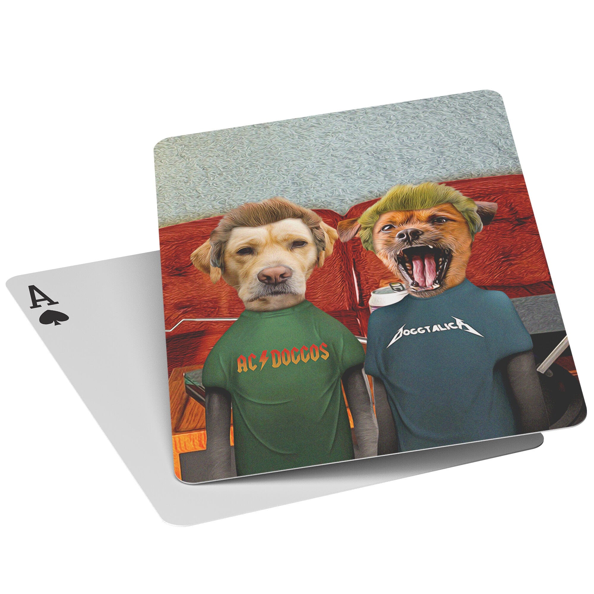 &#39;Beavis and Buttsniffer&#39; Personalized 2 Pet Playing Cards