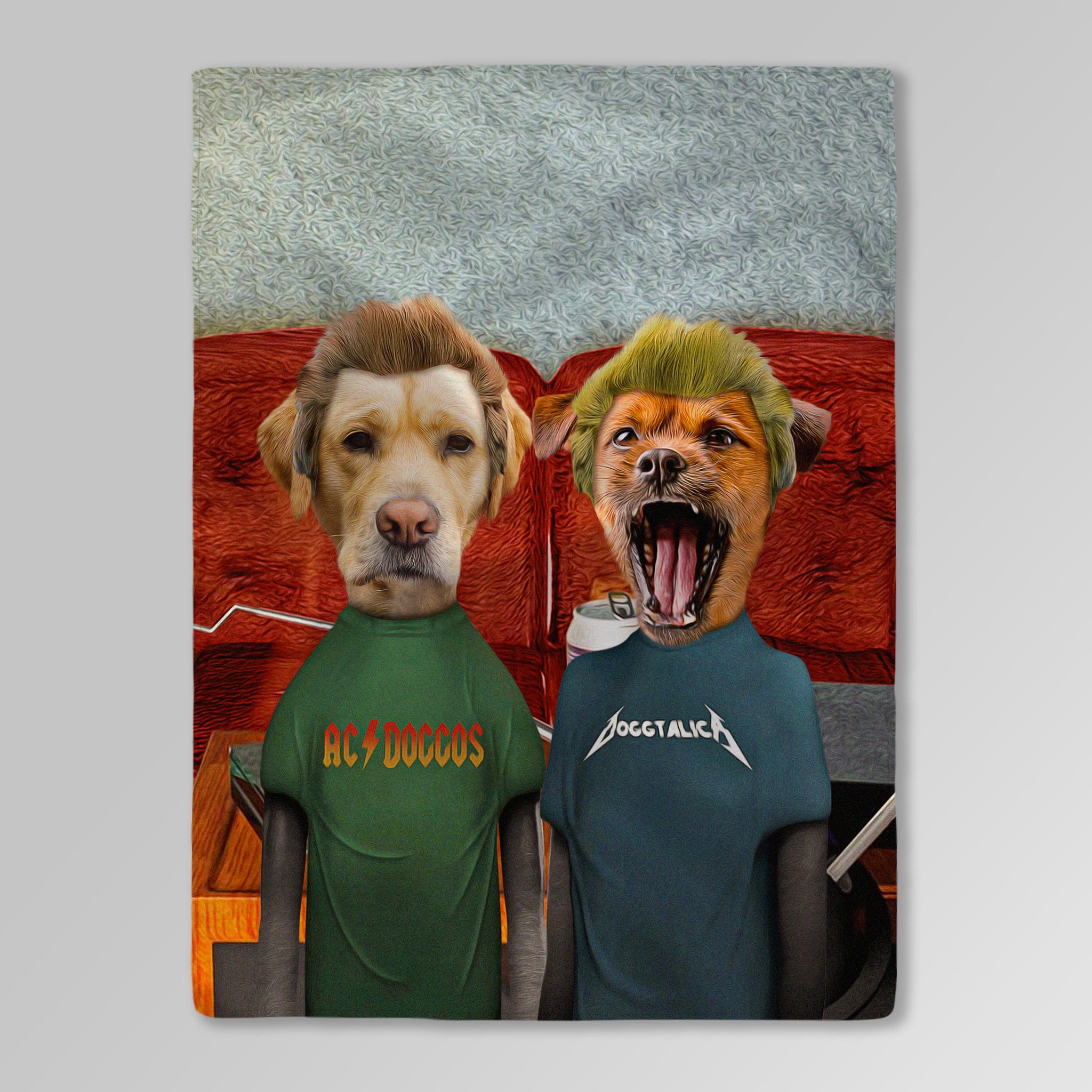 &#39;Beavis and Buttsniffer&#39; Personalized 2 Pet Blanket