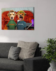 'Beavis and Buttsniffer' Personalized 2 Pet Canvas