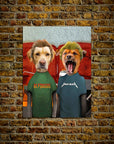 'Beavis and Buttsniffer' Personalized 2 Pet Poster