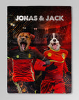 'Belgium Doggos' Personalized 2 Pet Blanket