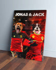 'Belgium Doggos' Personalized 2 Pet Canvas
