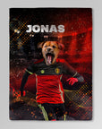 Manta personalizada para mascotas 'Belgium Doggos Soccer'