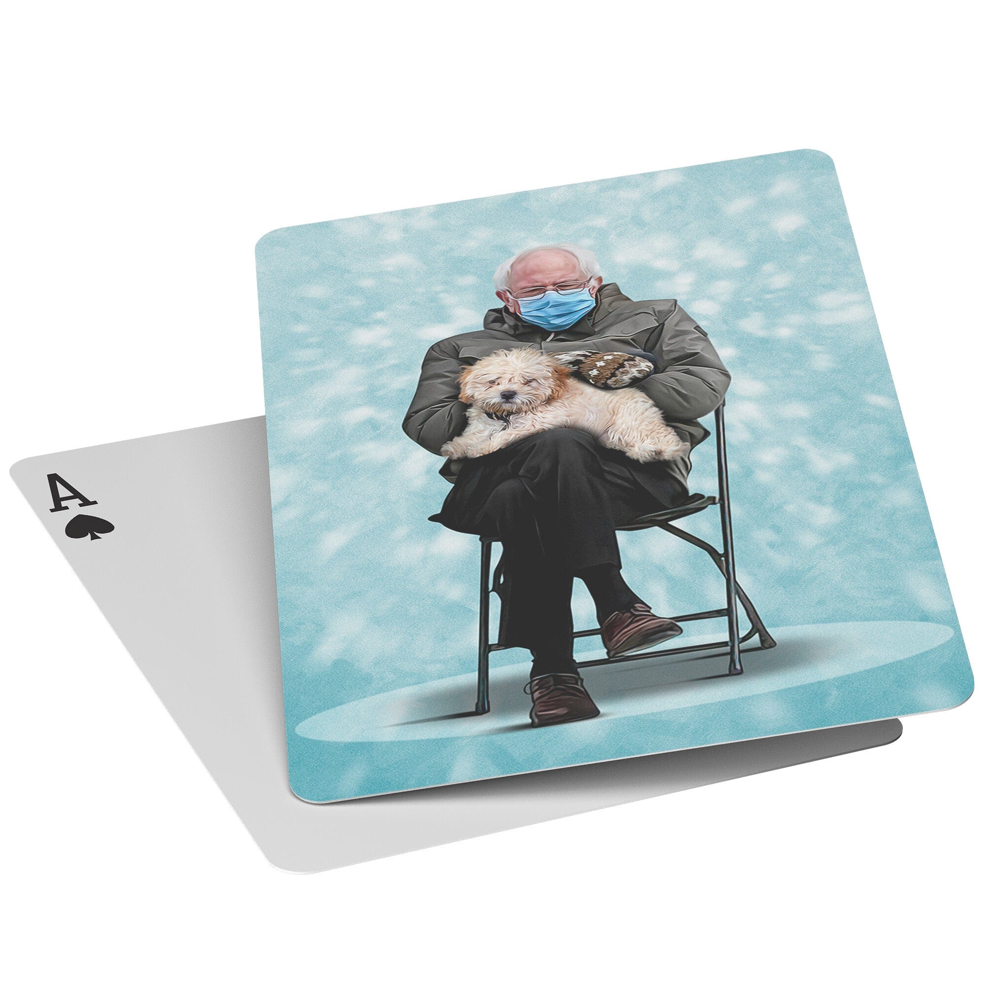 &#39;Bernard and Pet&#39; Personalized Playing Cards