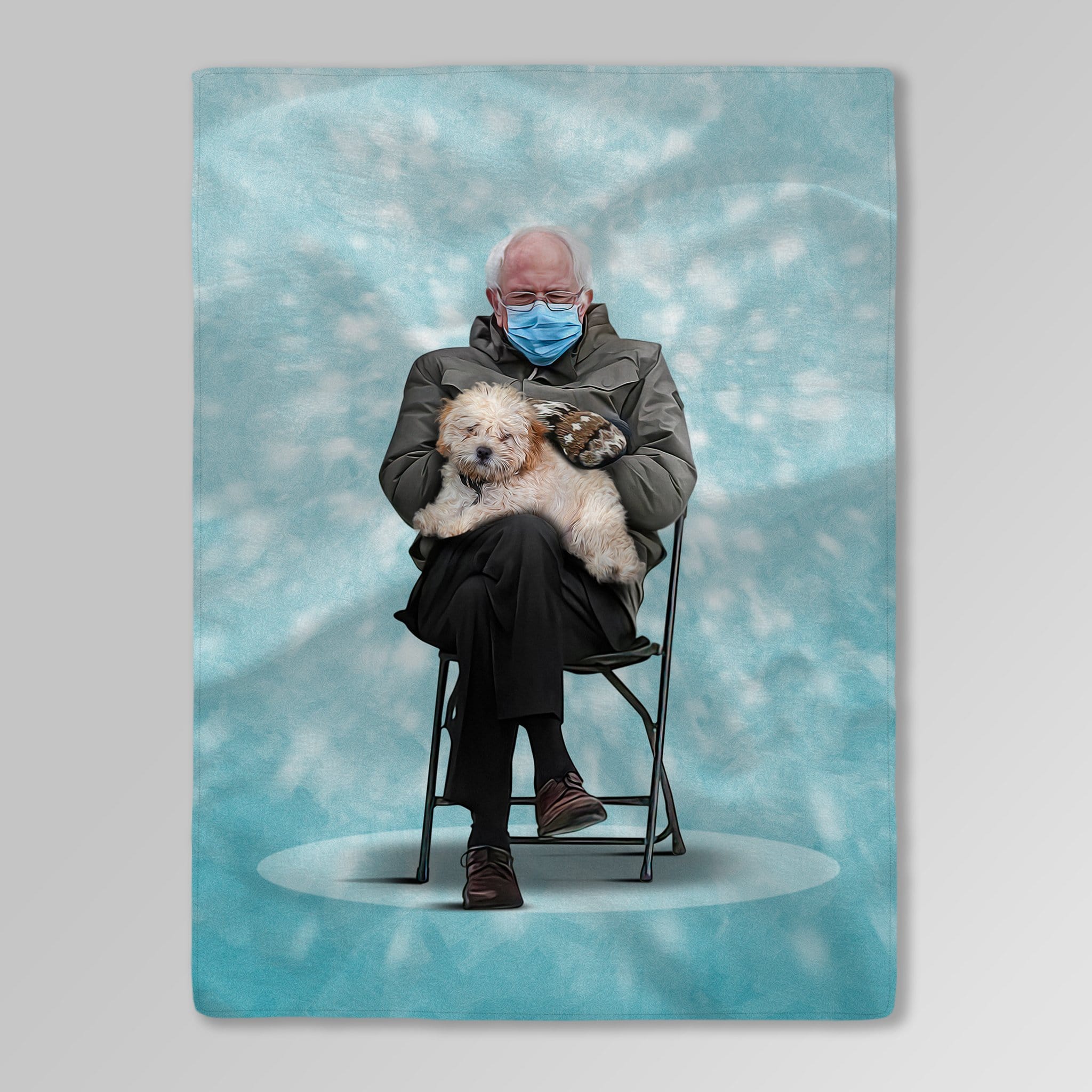 &#39;Bernard and Pet&#39; Personalized Blanket
